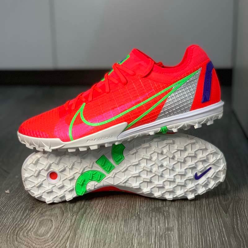 Nike Mercurial Zoom Vapor 14 Pro TF Spectrum - Bright Crimson/Metallic Silver - CV1001-600